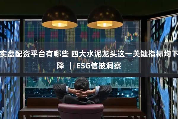 实盘配资平台有哪些 四大水泥龙头这一关键指标均下降 ｜ ESG信披洞察