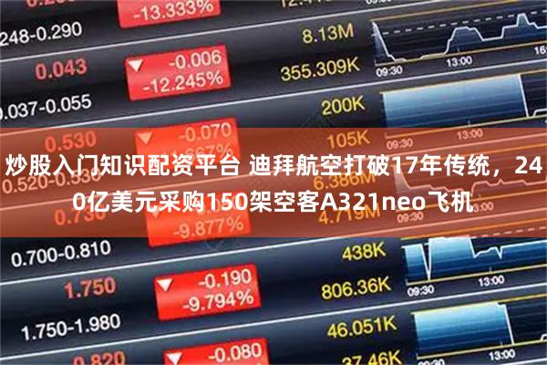 炒股入门知识配资平台 迪拜航空打破17年传统，240亿美元采购150架空客A321neo飞机